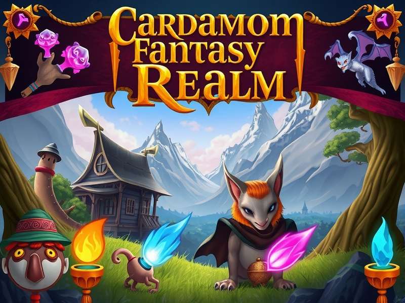 Illustration of five cardamom magic types in Cardamom Fantasy Realm